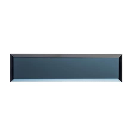 Andova Tiles Vega 3" x 12" Beveled Glass Metal Look Subway Tile, PK15 ANDVEG176